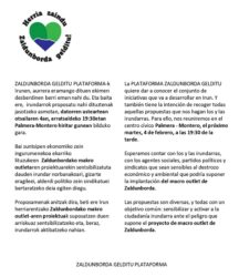 Reunión informativa Plataforma Zaldunborda Gelditu