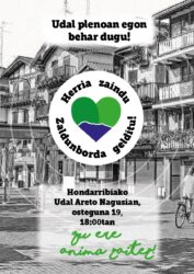 Zaldunborda Gelditu: Convocatoria al Pleno del Ayuntamiento de Hondarribia