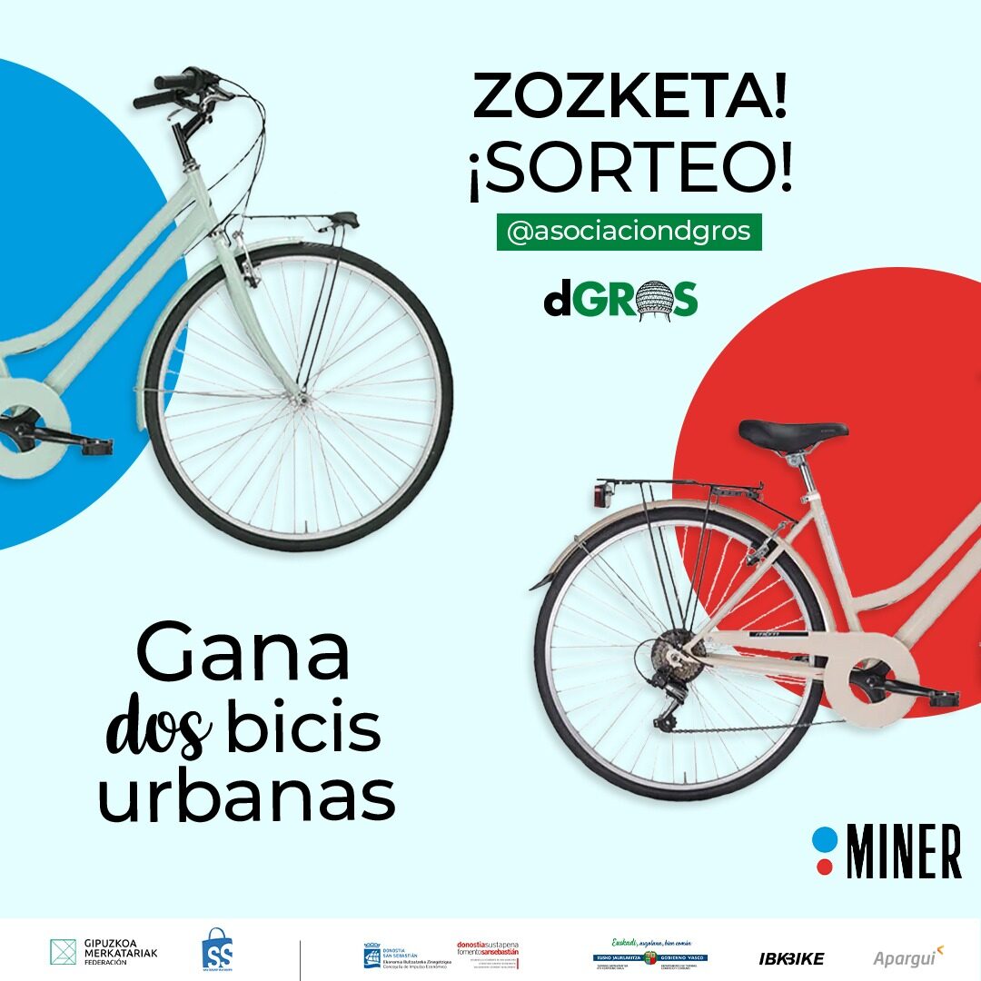 Sorteo de bicicletas urbanas de MINER entre los seguidores de @asociaciondgros