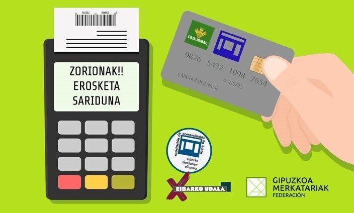 Parte hartu Eibarko txartelarekin 20 €-ko bonuen zozketan