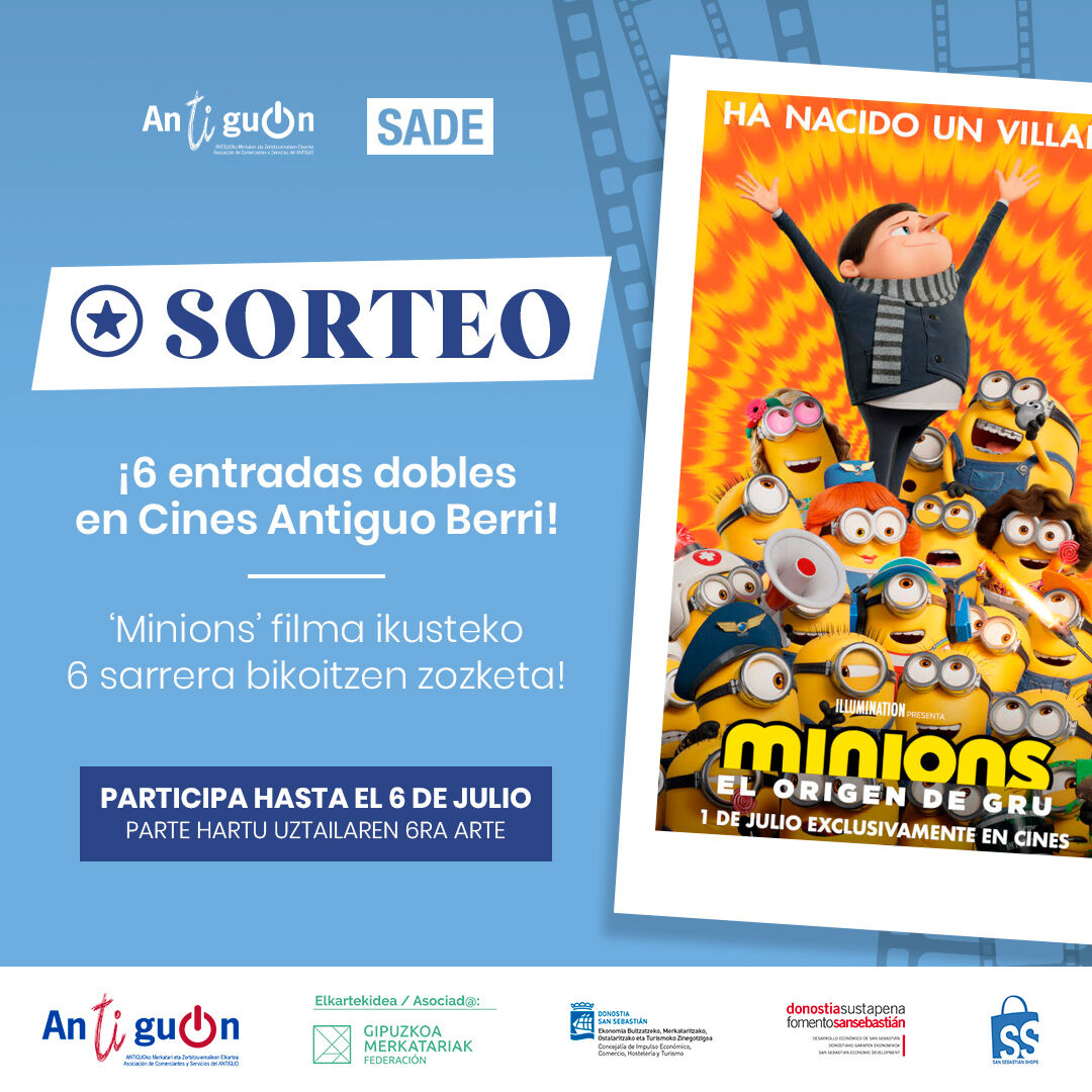 Sorteamos 12 entradas para la película “Los Minions: El origen de Gru”