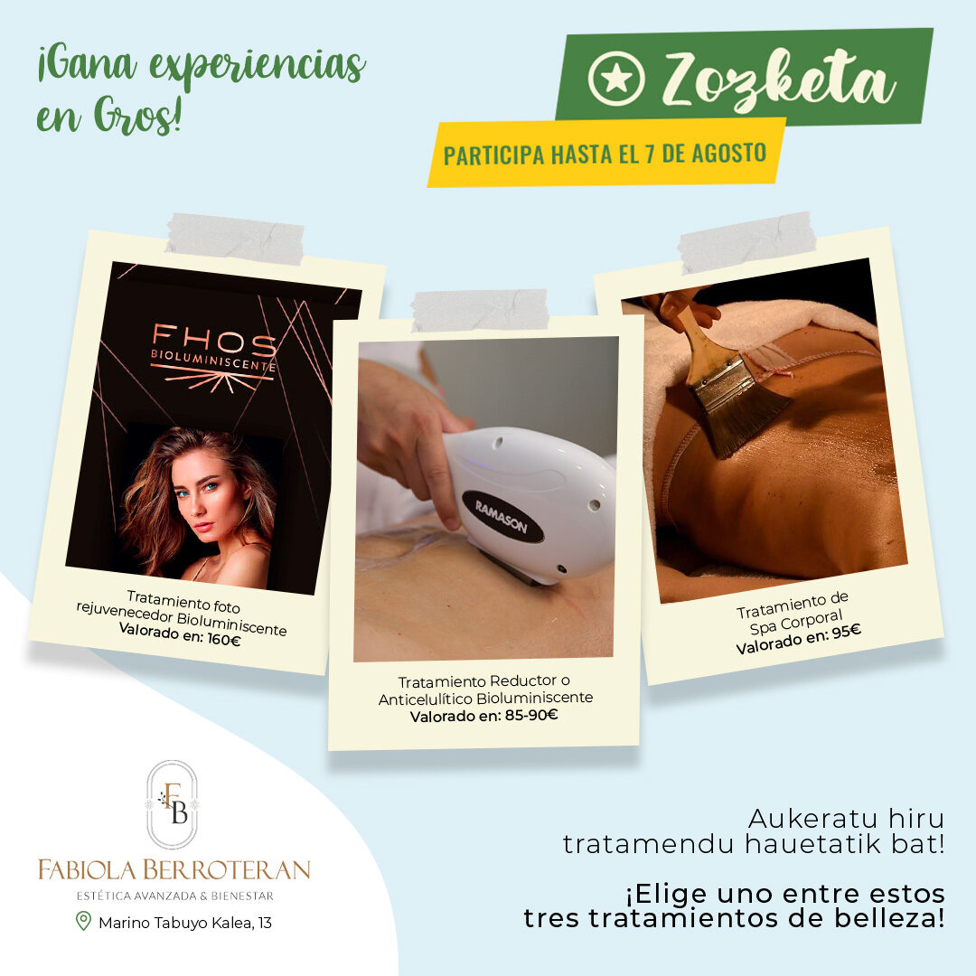 Sorteo de 1 tratamiento de belleza de FABIOLA BERROTERAN entre los seguidores de @asociaciondgros.